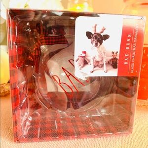 Rae Dunn “Baby” Glass Christmas Ornament